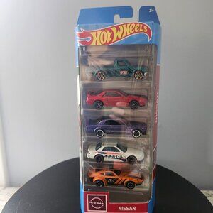 Hot Wheels 5 Pack Nissan 1:64 Diecast Car Set